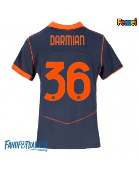 Inter Milan Matteo Darmian #36 Tricou Fotbal Replică 2025-26 Femei Treilea